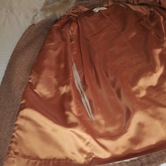 1950's Vintage Winter Coat w/ Fur CollarSize 10